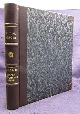 Ziegler Peter Joh. Geiger's historische Original-Handzeichnungen Handeinband sf