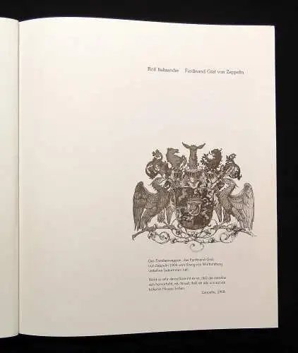 Italiaander Ferdinand Graf von Zeppelin 1980 Geschichte Luftfahrt Luftschiffe
