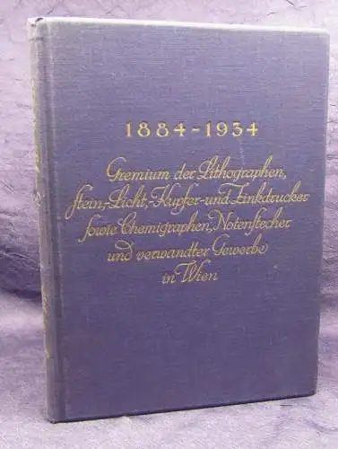  Fünfzig Jahre Gremium Gedenkschrift  Bestandsfeier Lithographen 1934 js