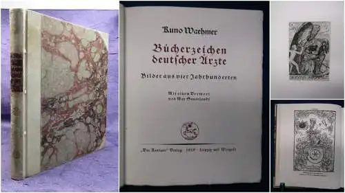 Waehmer Bücherzeichen deutscher Aerzte. Bilder aus vier Jahrhunderten 1919 sf