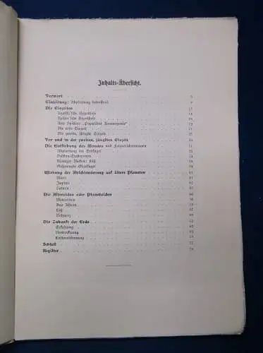 Zöppritz Gedanken über die Eiszeiten 1903 seltene EA Ihre Ursache, Folgen.. js