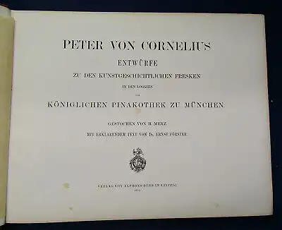 Cornelius Entwürfe Kunstgeschichtlichen Fresken den Loggien zu München 1875 sf