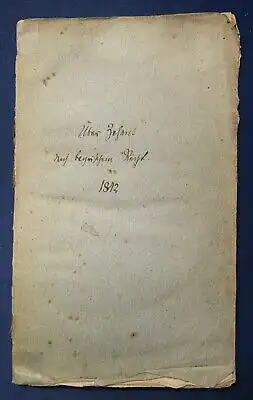 Ueber Zehent nach bayrischem Rechte 1842 selten Epistel an den Schreiber js