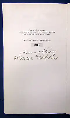 Goetz Götterlieder 1952 signiert nummeriert illustriert v. Werner Gothein js