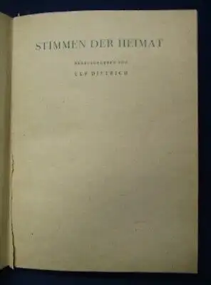 Ernst Stimmen de Heimat o. Jahr Erzählungen v. Paul Ernst 1 von 100 Nr. 46   js