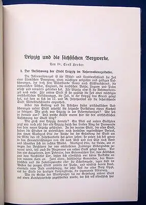 Schriften des Vereins für die Geschichte Leipzigs IX. Band 1909 Geographie js