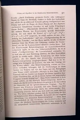 Schmidt Zur Relativitätstheorie 2.Bd. 3.Heft Annalen der Philosophie 1921 js