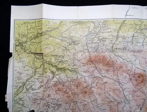 2x Führer durch das Riesen-und Isergebirge +Beigabe Karte Beigabe Führer 1908