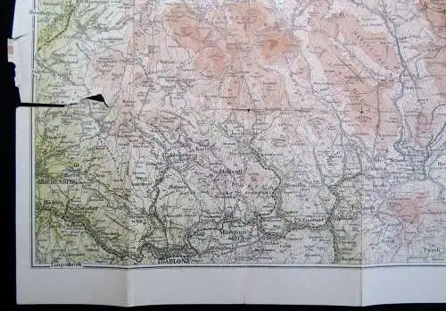 2x Führer durch das Riesen-und Isergebirge +Beigabe Karte Beigabe Führer 1908