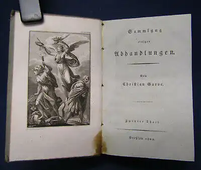 Garve's Sämmtliche Werke 15 Bd 1802 selten Philosophie Spätaufklärung sf
