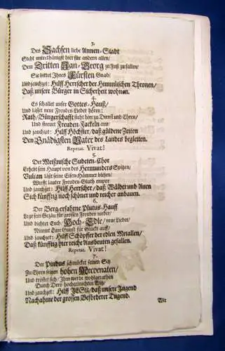 Hoch erfreuliches Willkommen Fürsten und Herrn Johann Georgen 1925 Faksimile sf