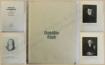 Gräfe Sächsische Köpfe im zeitgenössischen Bild 1938 Kunst Kultur Sachsen xy