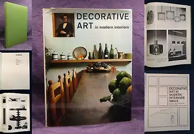 Decorative Art in Modern Interiors 1964/5 selten 1964 Or.SU und hs. Widmung  js