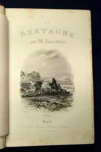 Janin Jules La Bretagne 1844 Ortskunde Belletristik Literatur js