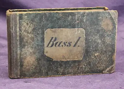 Bass Regensburger Liederkranz Sammlung ausgewählter vierstimmiger Lieder 1880 js