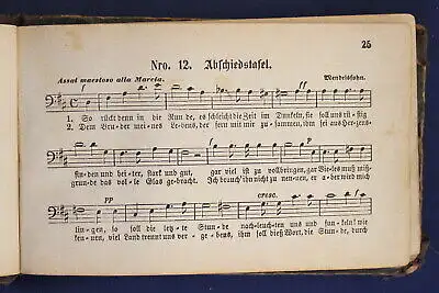 Bass Regensburger Liederkranz Sammlung ausgewählter vierstimmiger Lieder 1880 js