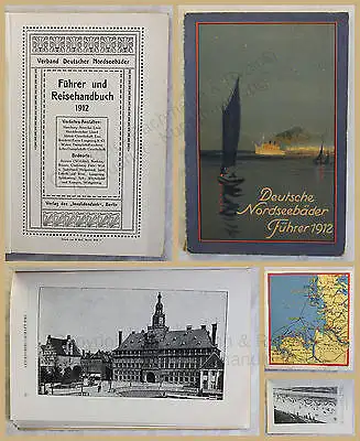Orig. Prospekt Deutsche Nordseebäder 1912 Ortskunde Landeskunde Geografie xy