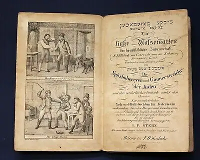 Stern Di linke Massematten der hochlöblichen Jüdenschaft 1833 Satire js