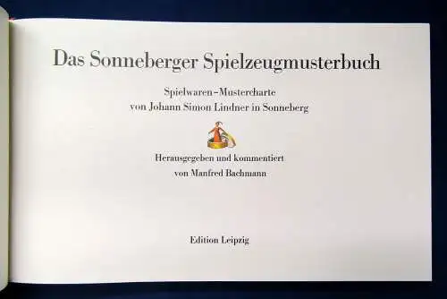 Lindner/ Bachmann Das Sonneberger Spielzeugmusterbuch 1979 Mustercharte sf