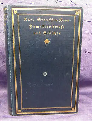 Familienbriefe und Gedichte von Karl- Stauffer- Bern 1914 Insel-Verlag js