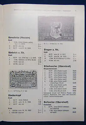 Meyer Deutsches Papiernotgeld von Baden+ Heft 3 Südwestdeutschland 1973 js