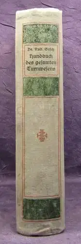 Gasch Handbuch des gesamten Turnwesens 1920 Sport Geschichte js