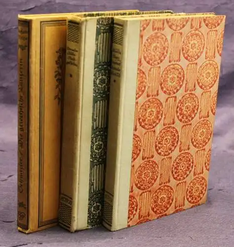 3 Bde Novellen von Schnitzler/ Stevenson & Vigny um 1925 Belletristik sf