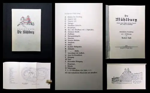 Huth Die Mühlburg bekannt durch Gustav Freytags Roman 1932 1 Karte Ortskunde