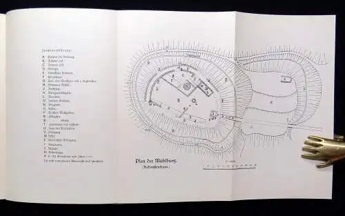 Huth Die Mühlburg bekannt durch Gustav Freytags Roman 1932 1 Karte Ortskunde
