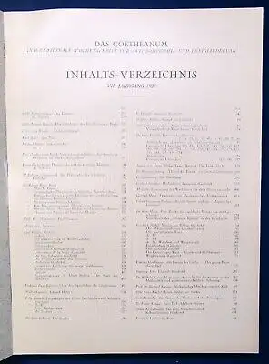 Das Goetheanum Wochenschrift für Anthroposophie u. Dreigliederung 7.Jg. 1928 js