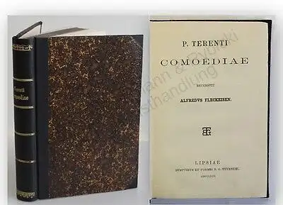 Fleckeisen Terenti Comoediae um 1892 italienisch Belletristik Unterhaltung xy