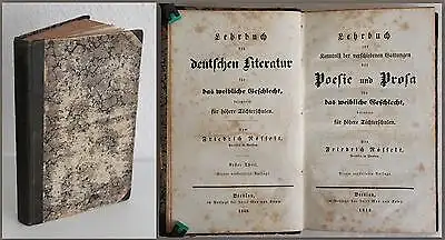Rösselt - Lehrbuch der deutschen Literatur. Kenntnis Poesie und Prosa 1849 - xz