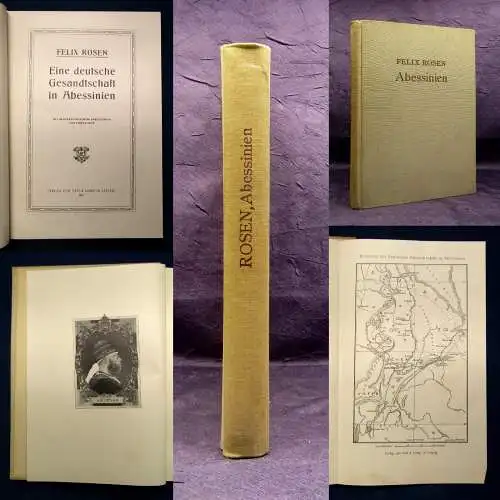 Rosen Eine deutsche Gesandtschaft in Abessinien 1907 Ortskunde Völker js