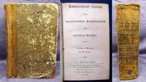 Conversations-Lexicon oder encyclopädisches Handwörterbuch 1.Bd. 1816 A-Boyle js