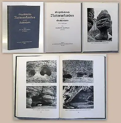 Wagner Erdgeschichtliche Naturkunden aus dem Sachsenlande 1930 illustriert xz
