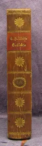 Weisse Kleine Lyrische Gedichte 2 Theile in 1 Buch, dekorativ HLdr. 1793 js