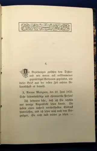 Selden Heinrich Heine`s letzte Tage EA 1884 1.autorisierte deutsche Ausgabe js