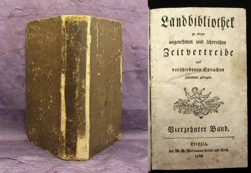 Landbibliothek zu einem angenehmen und lehrreichen Zeitvertreibe 14 Bd. 1768 js