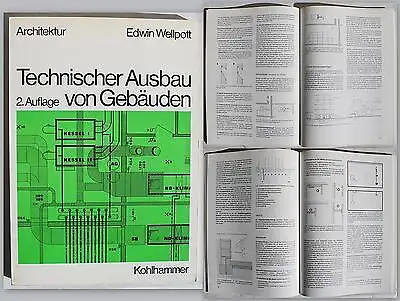 Wellpott Technischer Ausbau von Gebäuden 1979 Ingenieurwissen Architektur xz