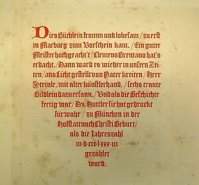 Brentano, Clemens Die Chronik des fahrenden Schülers 1883 Belletristik Lyrik js
