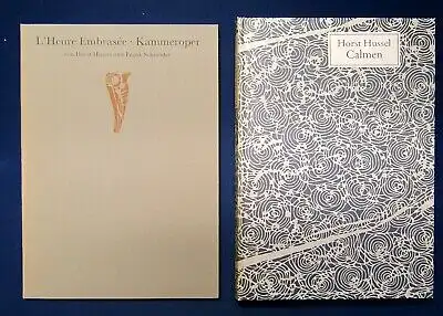 Horst Hussel- Calmen 1985 L `Heure Embrasee Kammeroper Phillip Reclam Verlag js