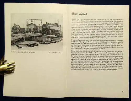 Schulz Or. Broschur Die Eisenbahn um Nossen zur Dampflokzeit 1984 Wissen js