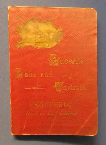 Heer Guide to Lucerne, The Lake, and its Environs 1898 Guide Illustrations js