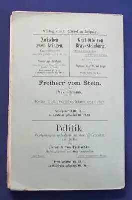 Becker Der Dresdner Friede und die Politik Brühls 1. Band 1902 Geschichte js
