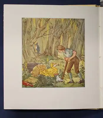 Brüder Grimm Die Golden Gans um 1930 selten Märchen Kinderbuch Literatur js