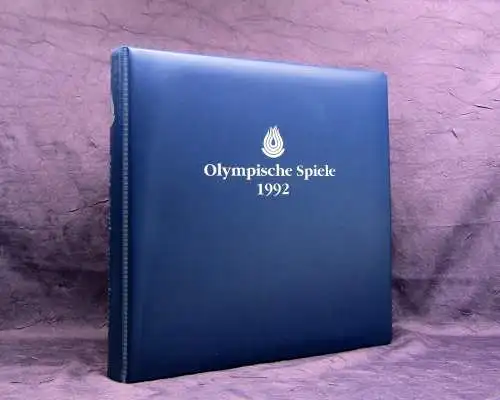 Sammelbilderalbum anlässlich Olympia September 1992 Silbermünzen,Ersttagsbriefe