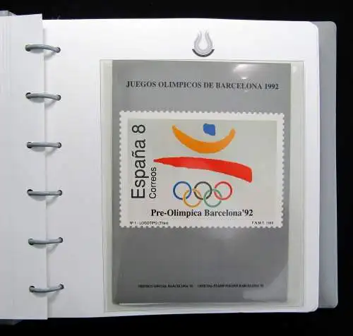 Sammelbilderalbum anlässlich Olympia September 1992 Silbermünzen,Ersttagsbriefe