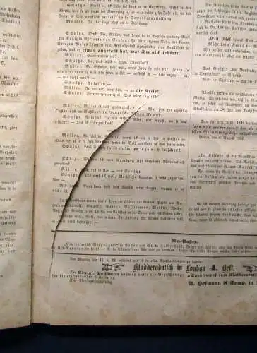 Kladderadatsch in London 8 Hefte komplett, vorgebunden, 64 Hefte in 1 1850/51 sf
