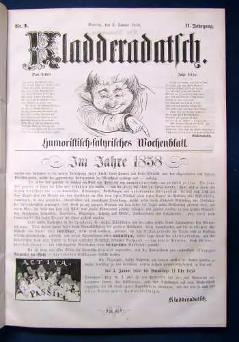 Kladderadatsch 11. Jahrgang 60. Nr. 1858 Humoristisch-satirisches Wochenblatt sf