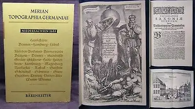  Merian Topographia Germaniae 1653 Faksimile Niedersachsen 1962 Ortskunde js
